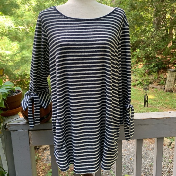 Pure Sweaters - PURE Bell Sleeve Tunic Sweater